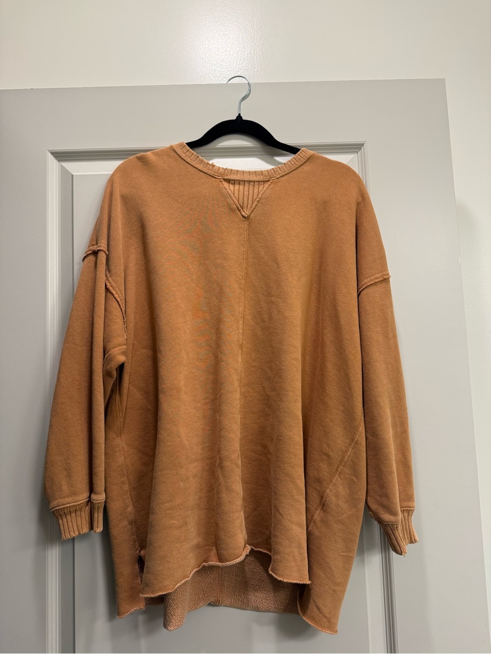 American Eagle Outfitters Washed Rust Crewneck Sweater